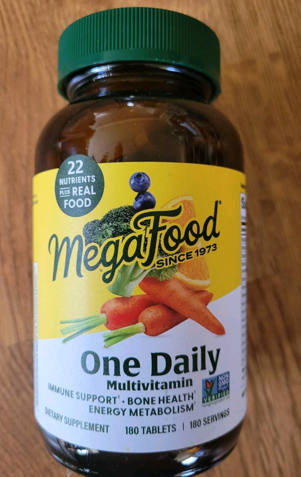 MegaFood One Daily 180 Tablets Optimal Health Multivitamin Fast Ship Exp.8/27