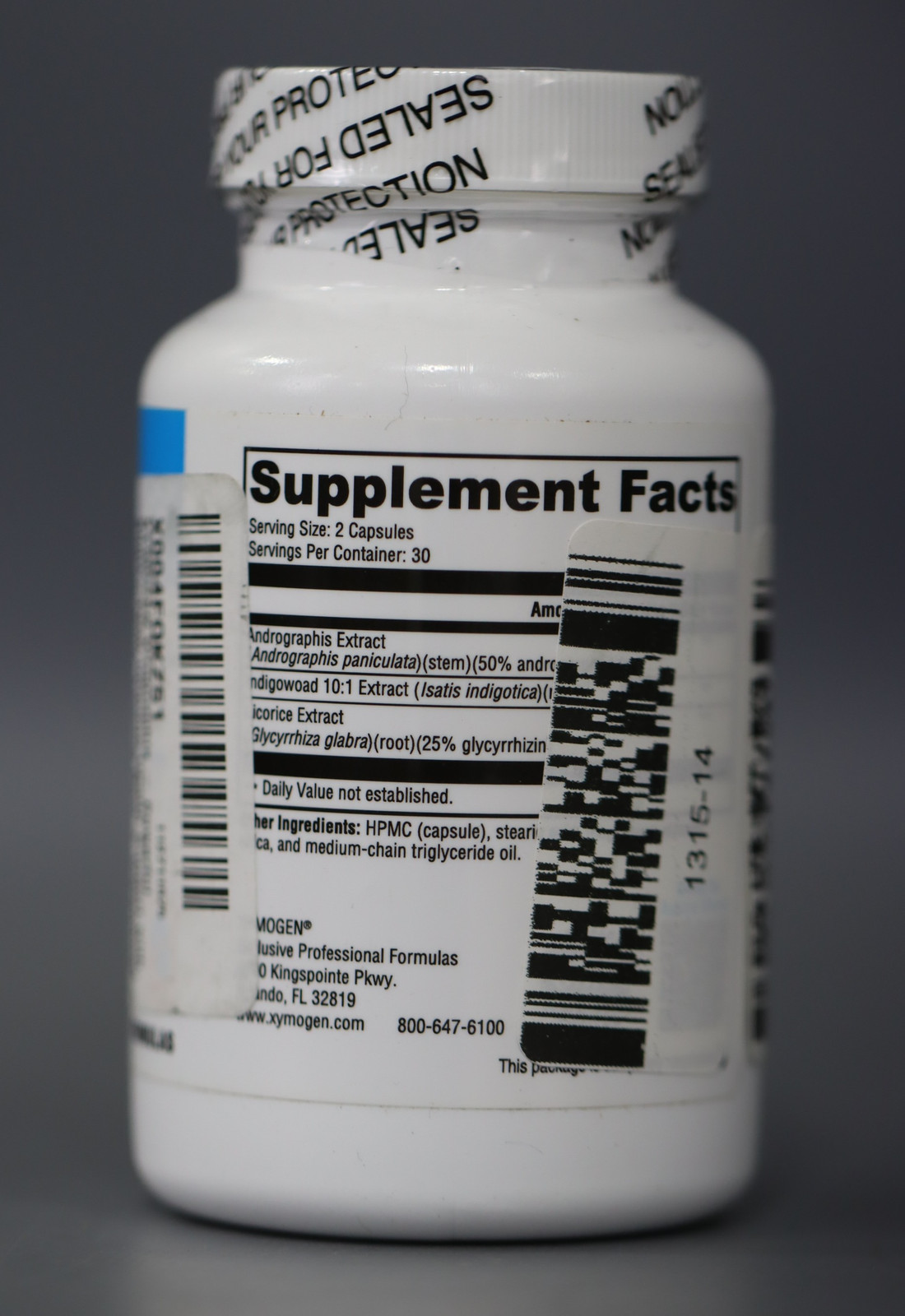 Viragraphis By Xymogen Herbal Immune Support 60 Vegetarian Caps Exp02- 02-2026