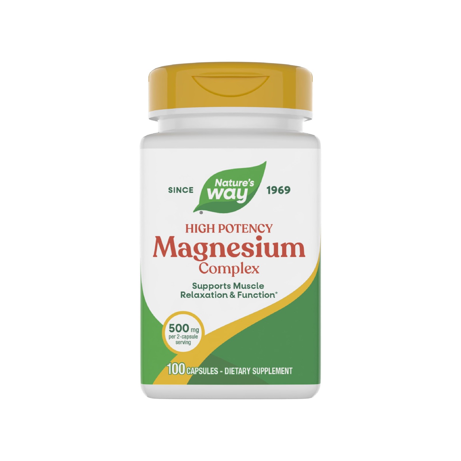 Nature’s Way Magnesium Complex, Supports Muscle 100 Count (Pack of 1)