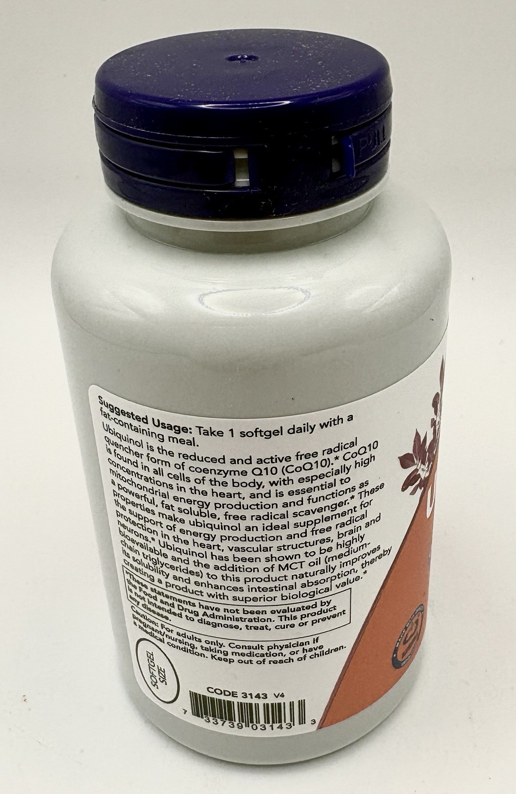 NOW FOODS Ubiquinol 100 mg 120 Softgels Expires 4/2027