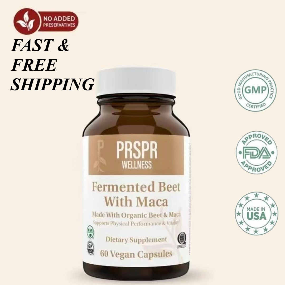 NEW Beet Root & Maca Vegan Capsules – 60 for Enhanced Health & Performance+