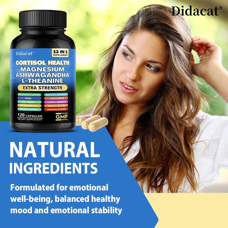 Cortisol Health – with Magnesium – Ashwagandha – for balanced mood and sleep