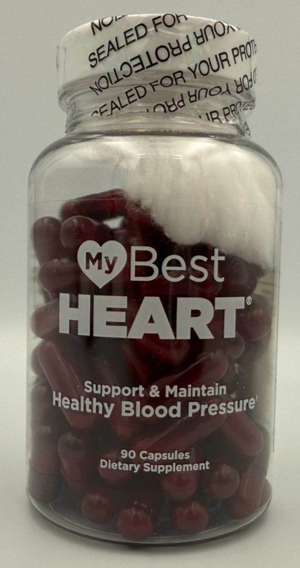My Best Heart Dietary Supplement – 90 Capsules – Exp 09/2027 – Brand New Sealed