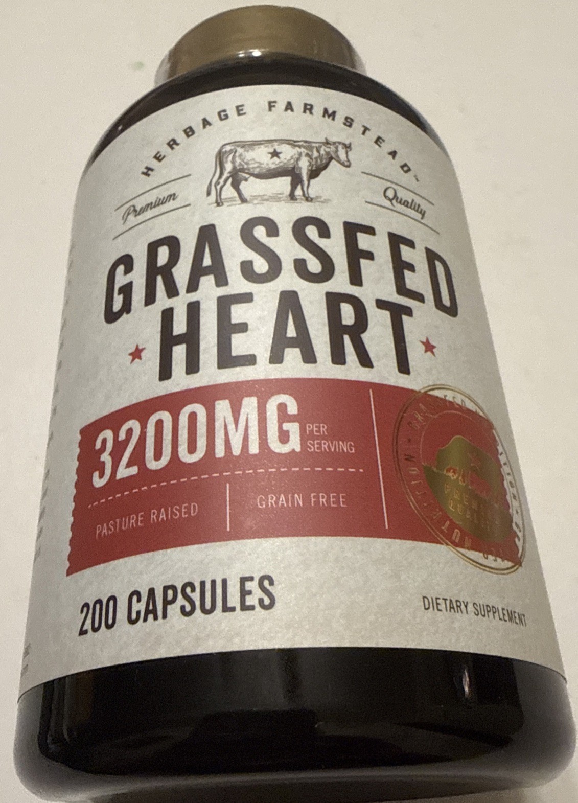 CARLYLE GRASS FED HEART-3200 MG 200 Capsules New. Exp-12/28