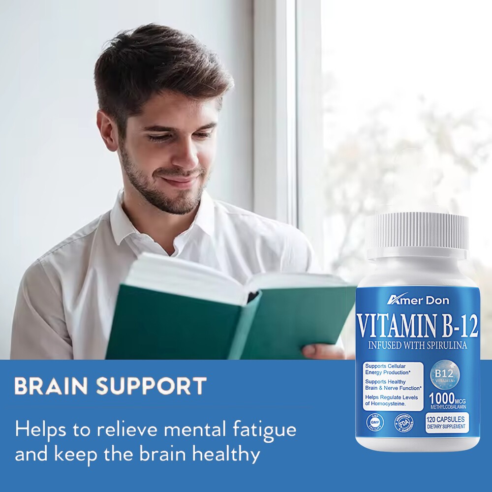 Vitamin B12 (Methylcobalamin) 1000mcg (120 Vegetarian Capsules) NON-GMO