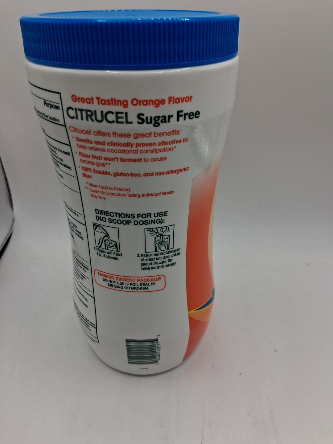 3x Citrucel Sugar Free Fiber Powder For Occasional Constipation Relief Orange…