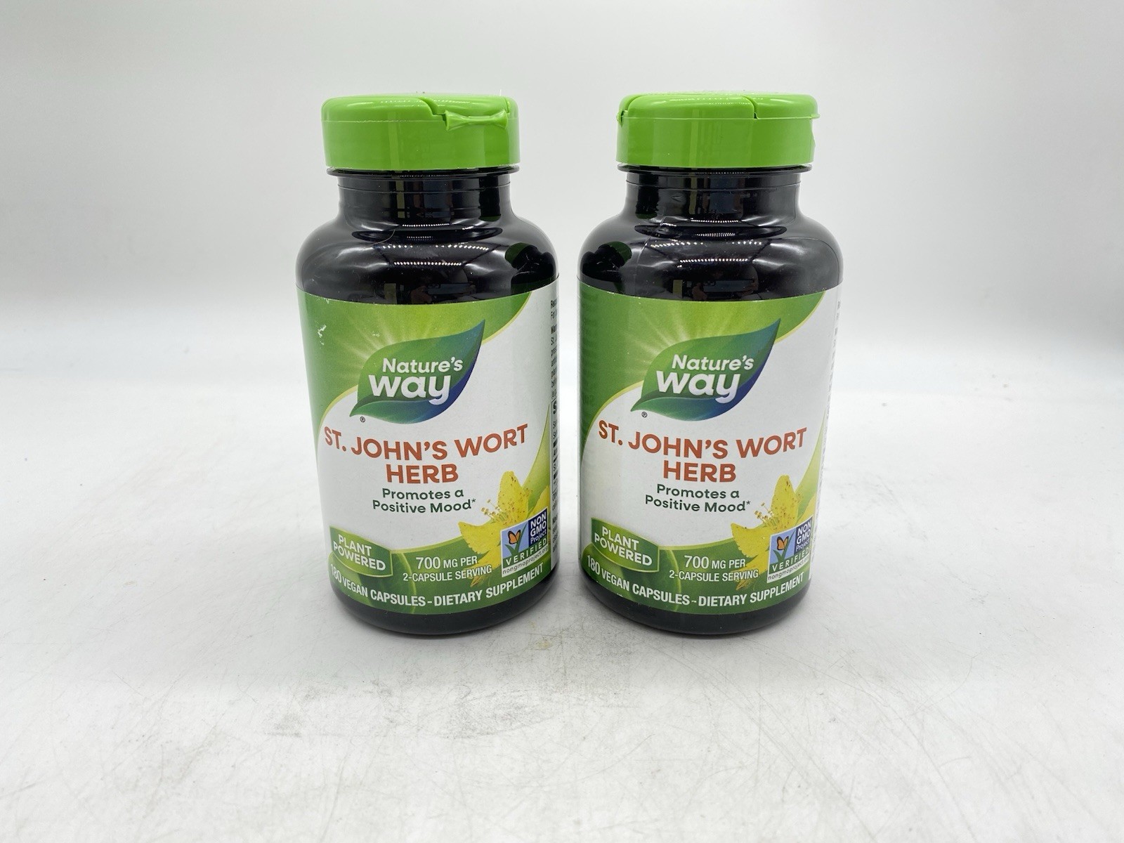Nature’s Way – St. John’s Wort Herb – [2 pack] – 180 Vegan Capsules Each