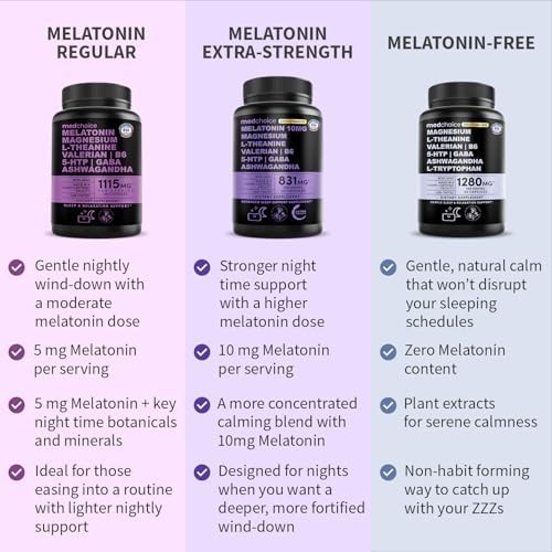 12-in-1 Melatonin Sleep Capsules Magnesium Ashwagandha 90 Count