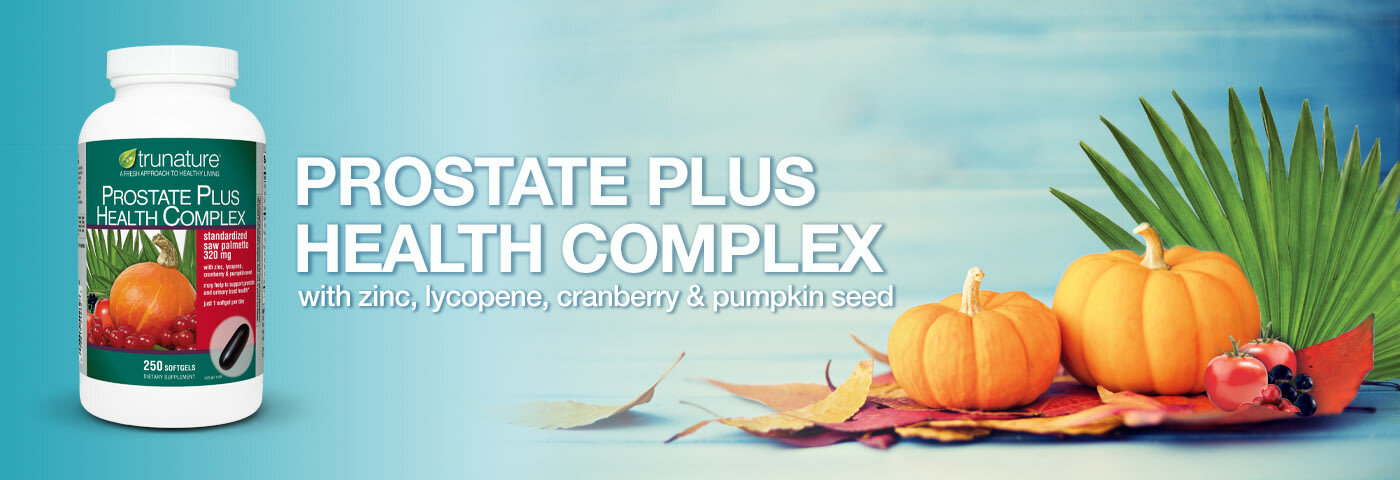 trunature PROSTATE PLUS HEALTH COMPLEX 250 Softgels with Saw Palmento – Fresh!