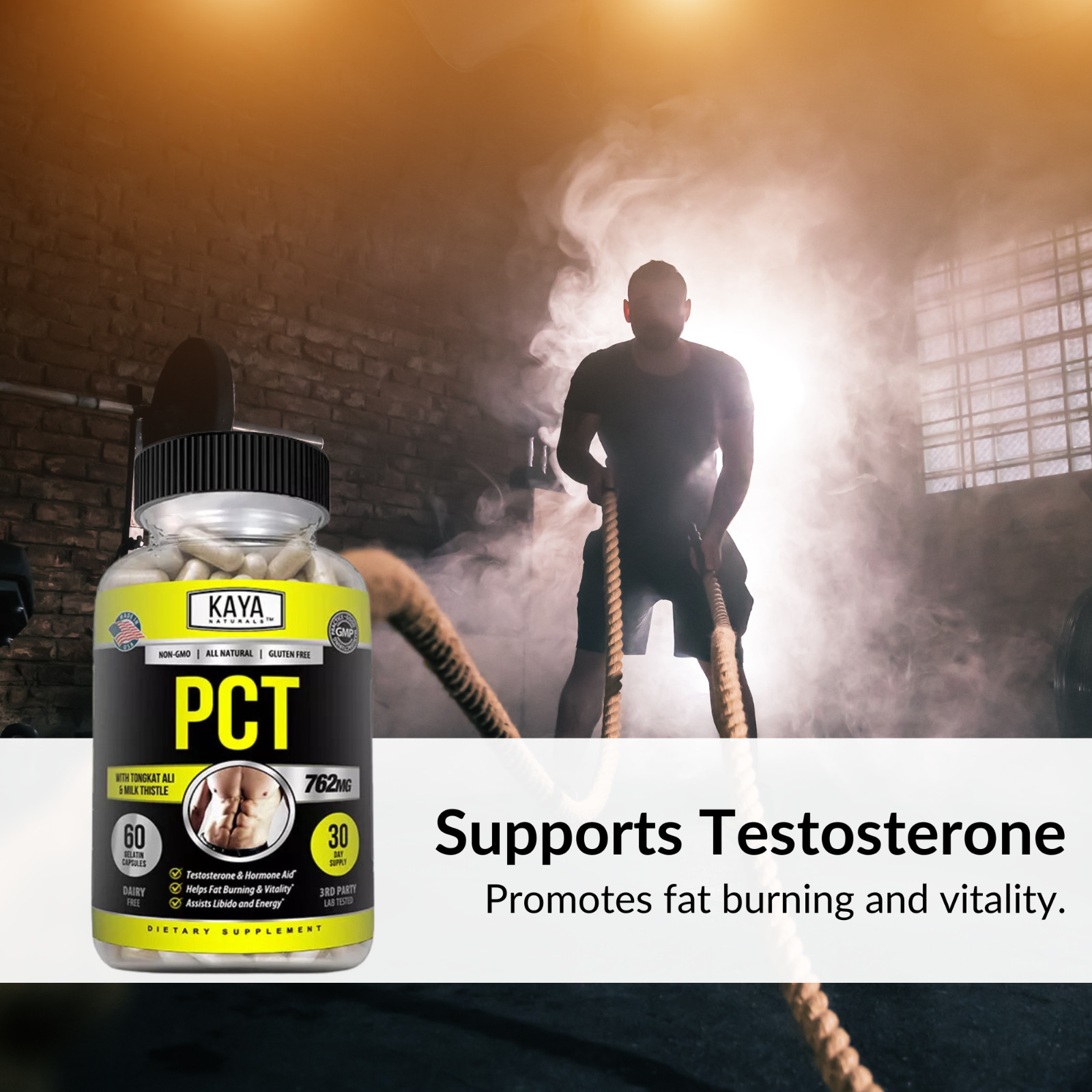 (2 Pack) PCT Post Cycle Therapy 60 CT Maintain Muscle Mass, Restores Balance