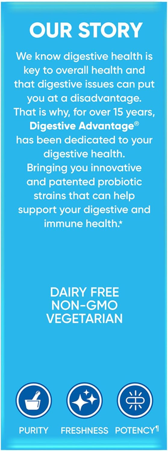 Digestive Advantage Daily Probiotics Lactose Support 96 Count Probiotic Pills
