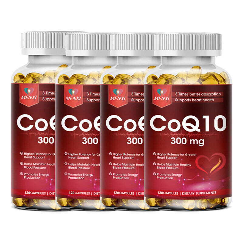 CoQ10 Capsules – Heart Health&Cellular Energy Production Ubiquinol Form 120-480P