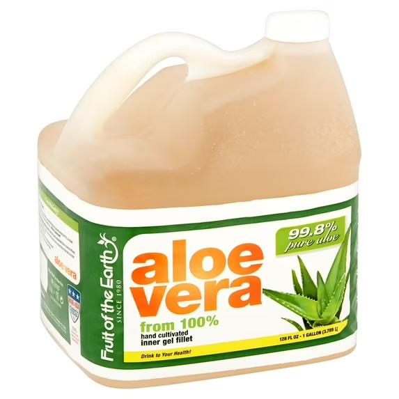 Fruit of the Earth Aloe Vera Drink 128 fl oz 1 Gallon Wellness Beverage