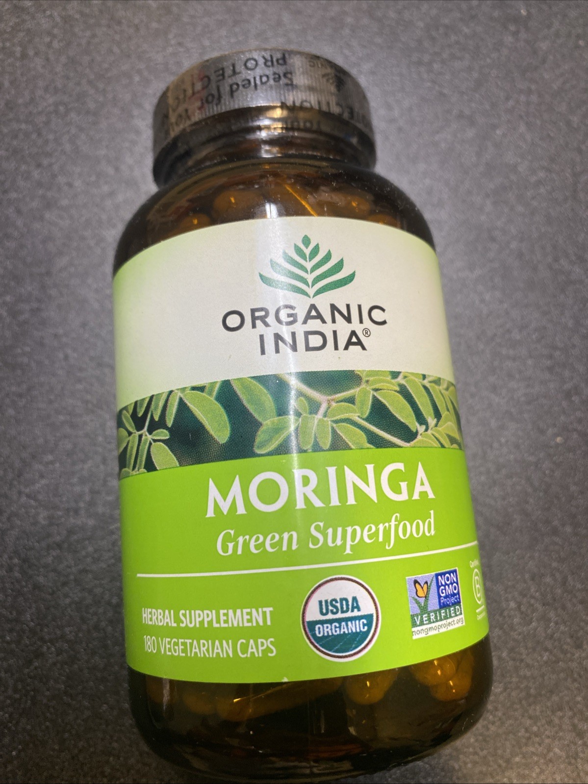 Organic India Moringa 90 Veggie Caps Gluten-Free, Organic, Vegan, Vegetarian
