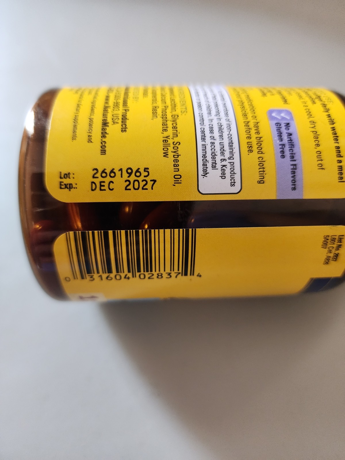 Nature Made Postnatal Multi + 200mg DHA ~ 60 Softgels ~ EXP 12/2027