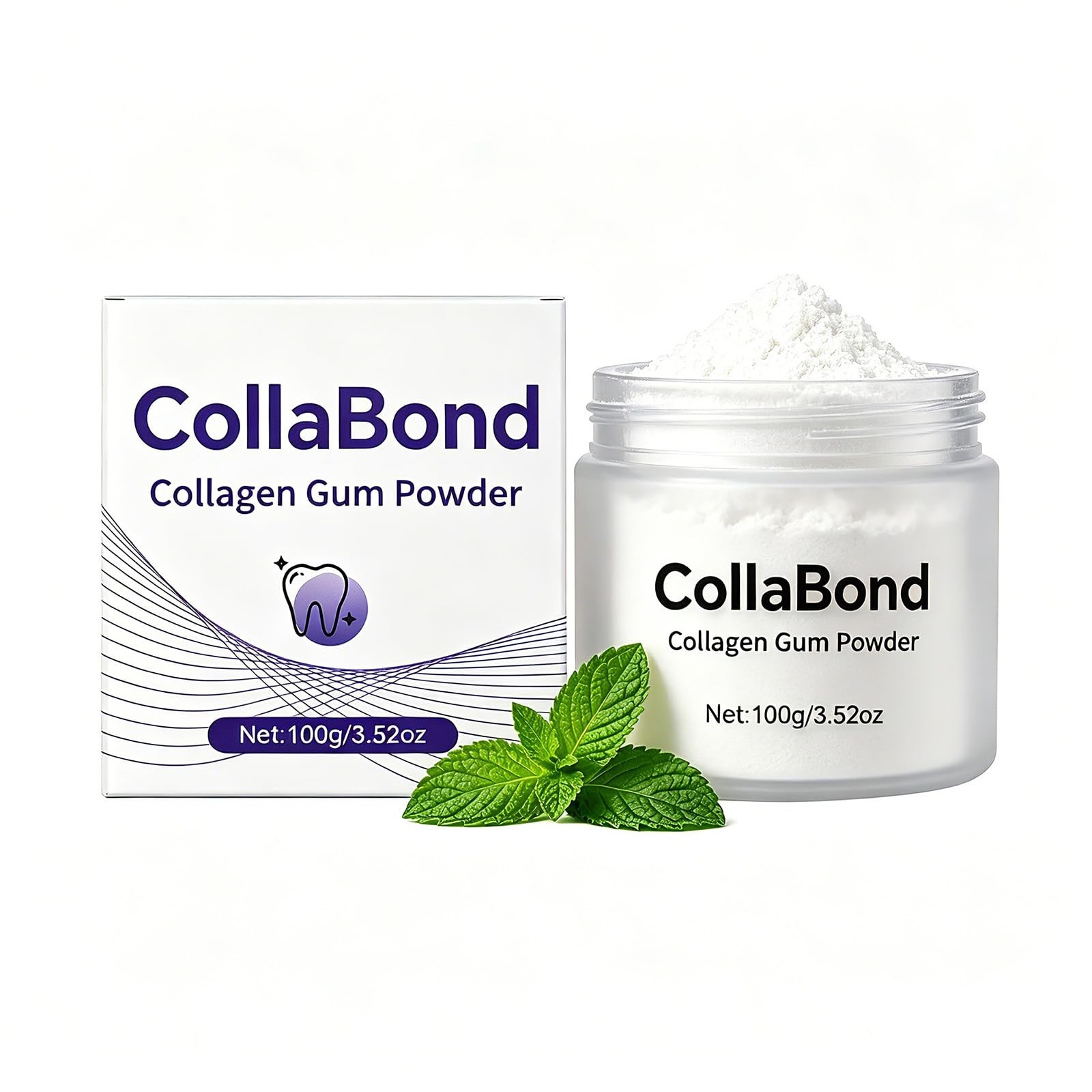 Collagen Powder for Gums, Collagen Brushing Tooth Powder with Nano-Hydroxyapa…