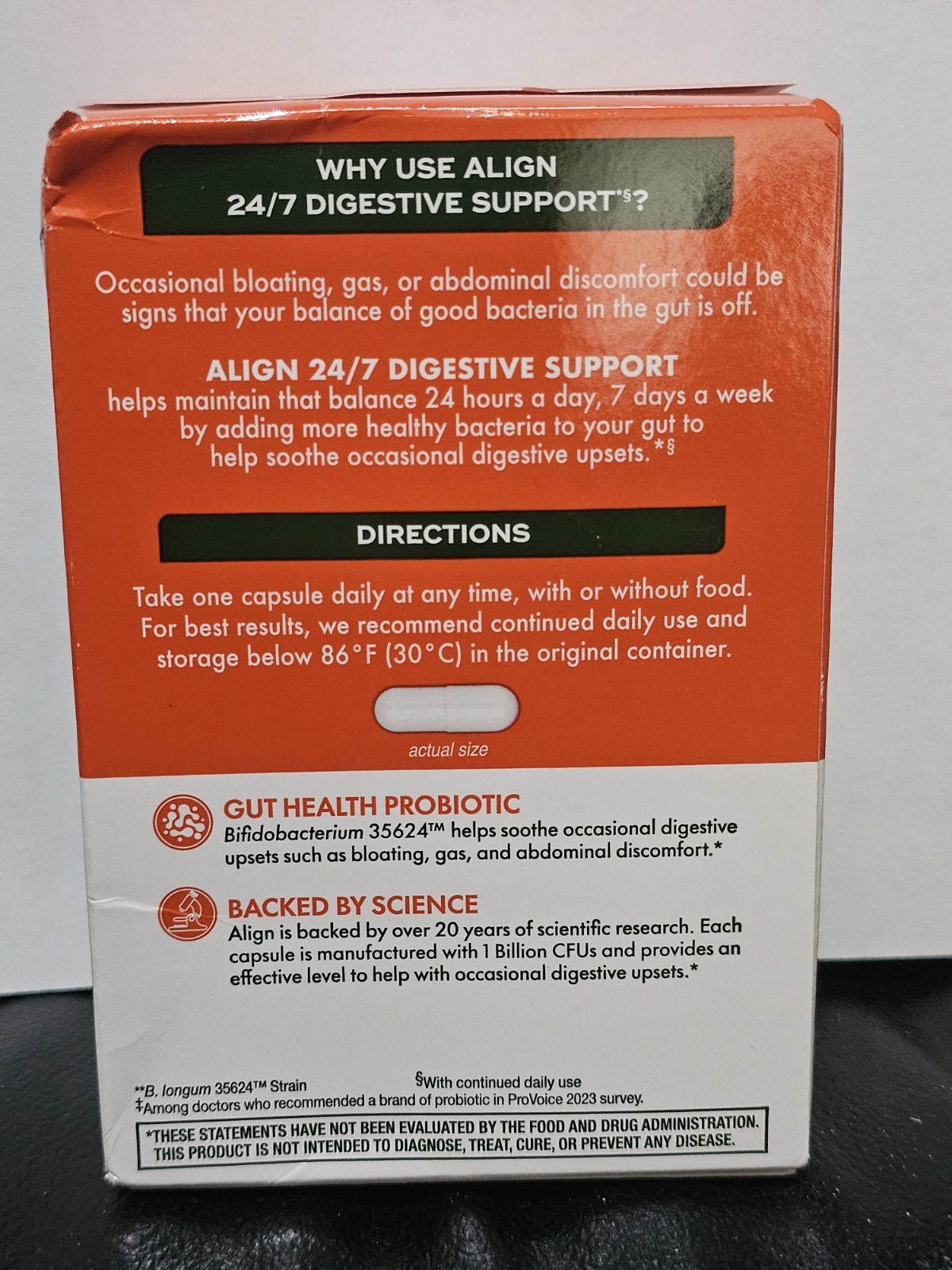 Align Probiotic Supplement Capsule – 49 Count Exp 02/2028 Brand New!