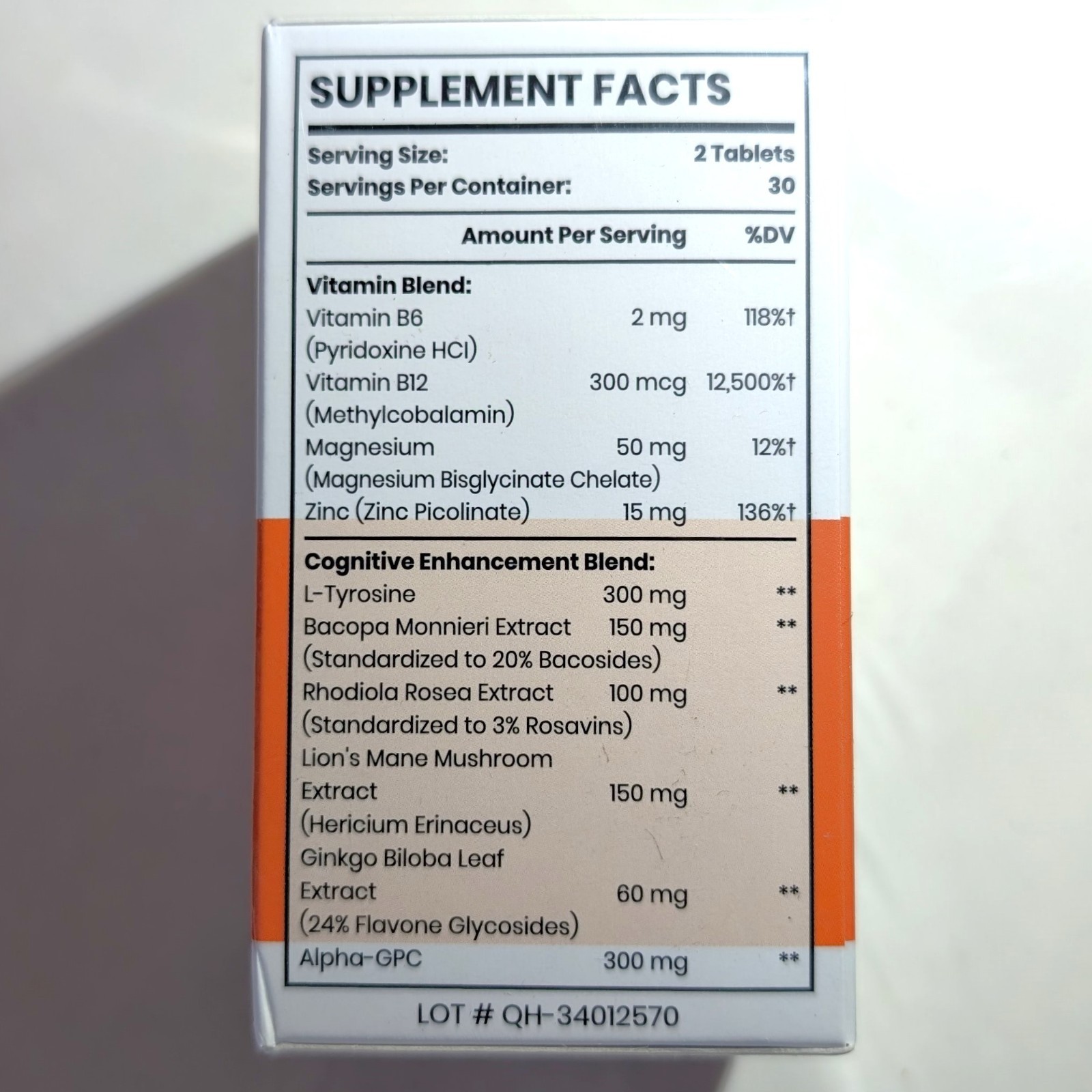 17-in-1 Brain Supplement for Memory and Focus Nootropic Brain 60 Ct Exp 06/2028