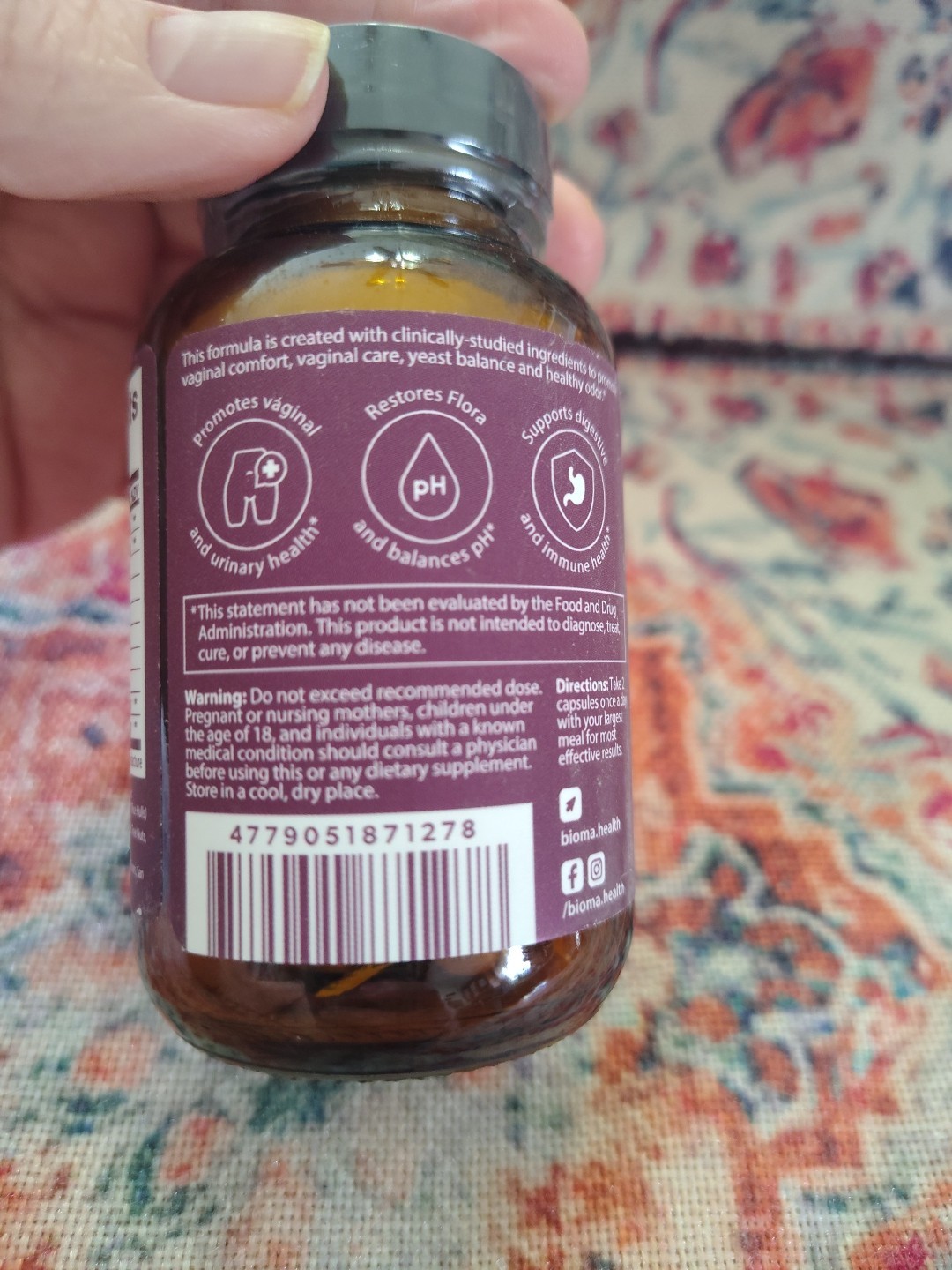 BIOMA Feminine Health Synbiotic – Urinary Tract Wellness 60ct **AUTHENTIC!**