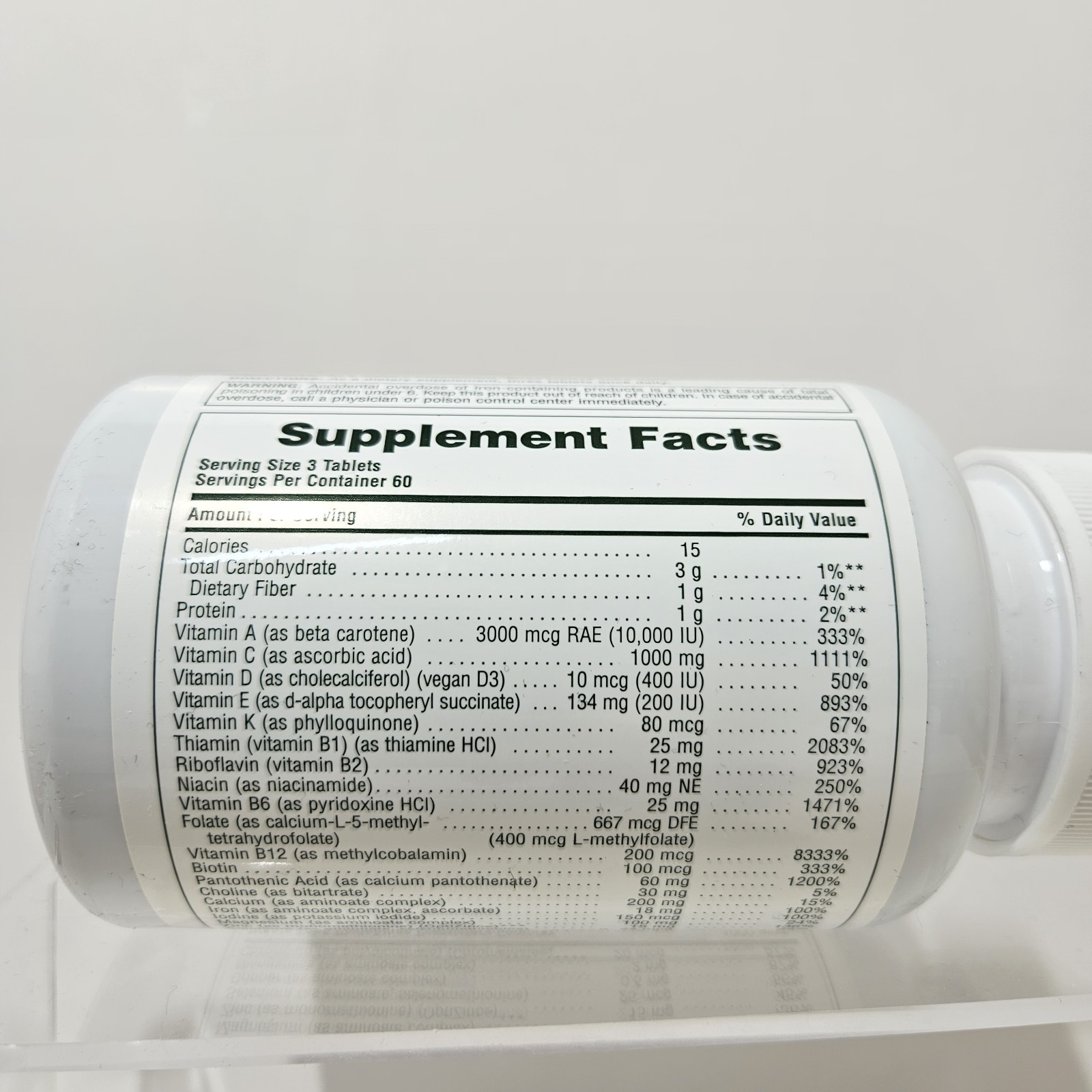 Source of Life Ultra Tablets Multivitamin Whole Life Energy 180 ct Exp 07/2028