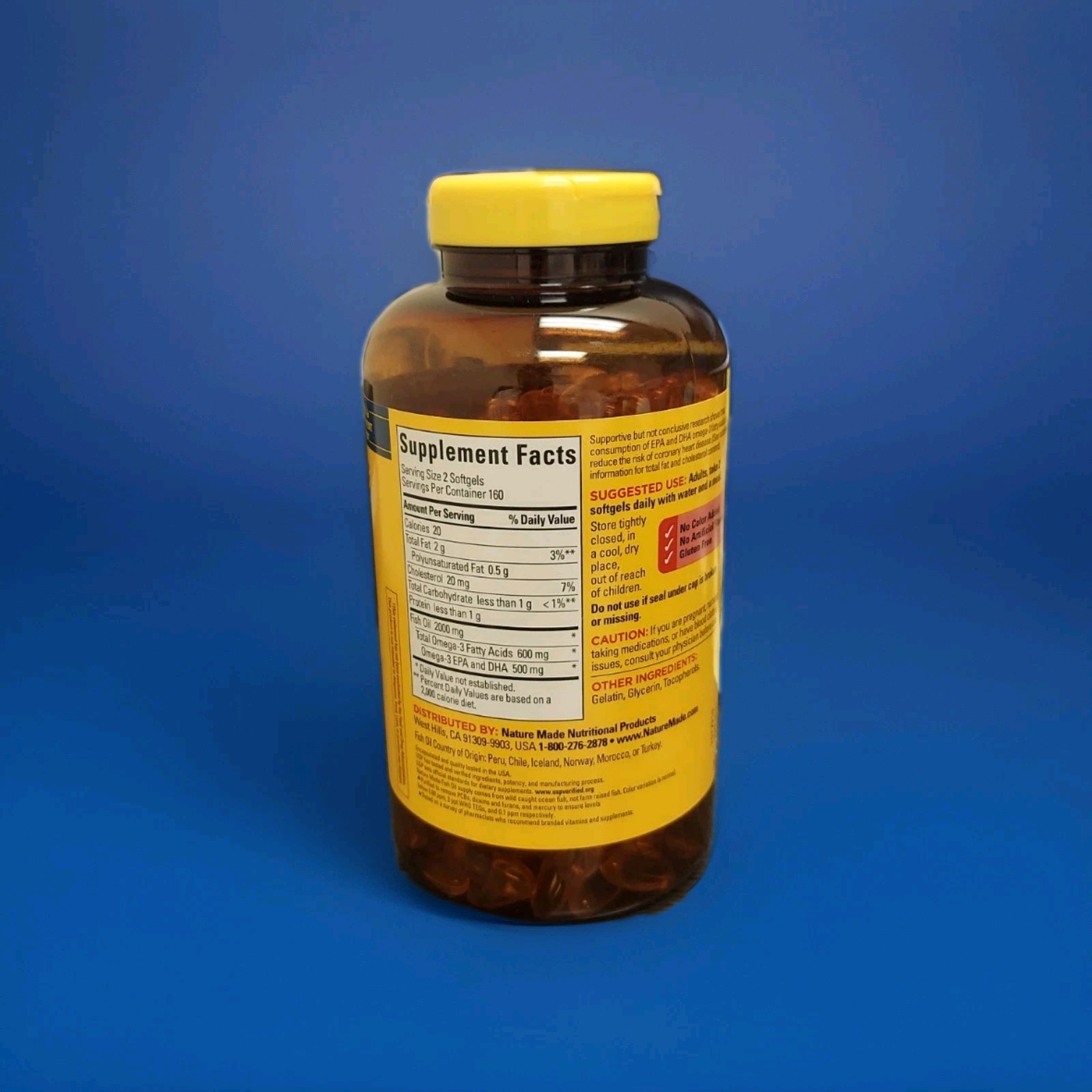Nature Made Fish Oil 1000 mg Softgels, 320 Count Brand New & Sealed Fast Ship