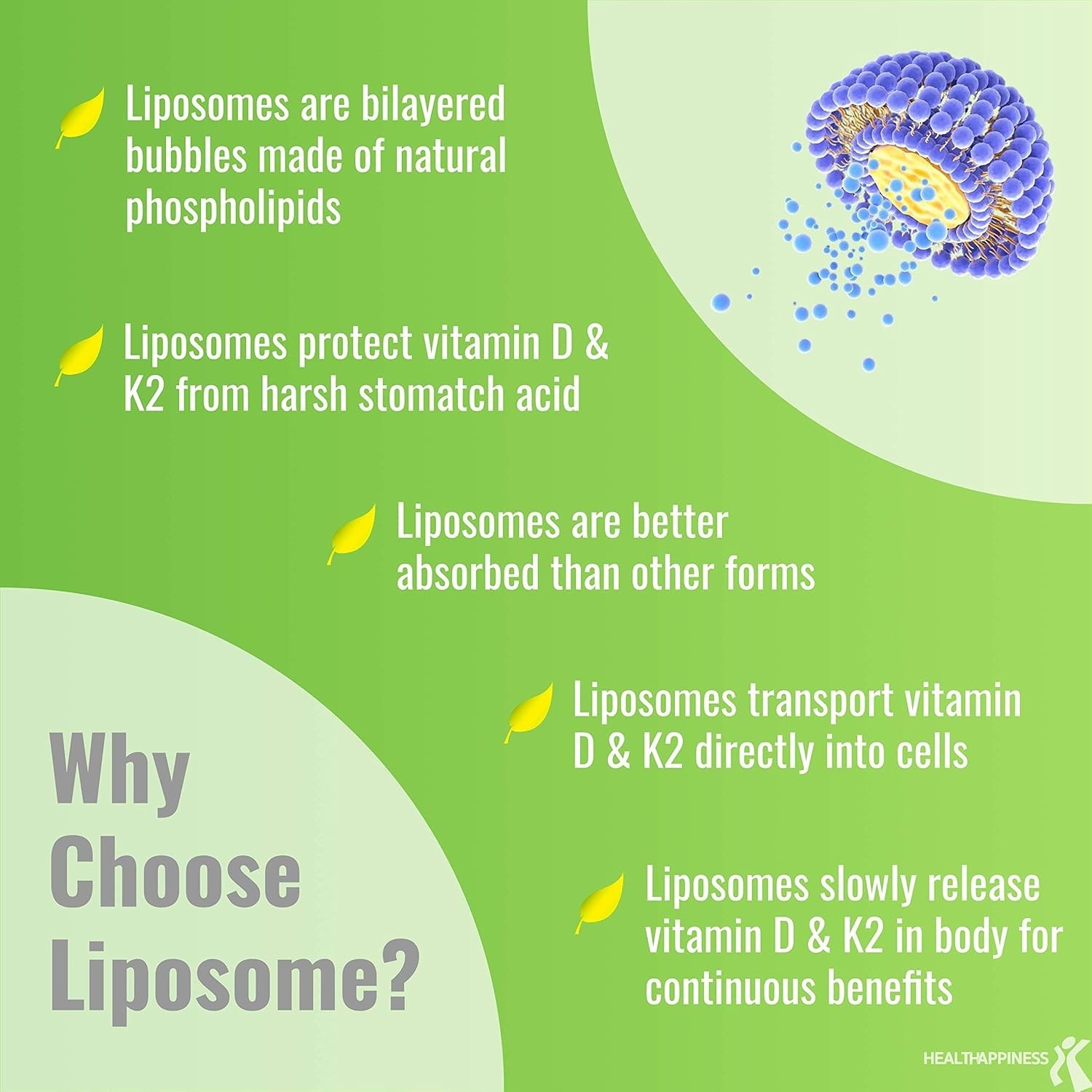 Liposomal Nourish Vitamin D3 Supplement 365 softgels