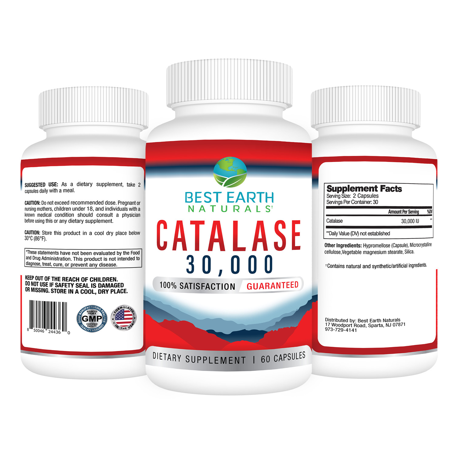 Catalase 30000 by Best Earth Naturals Buy 2 Get 1 FREE 3 Pack