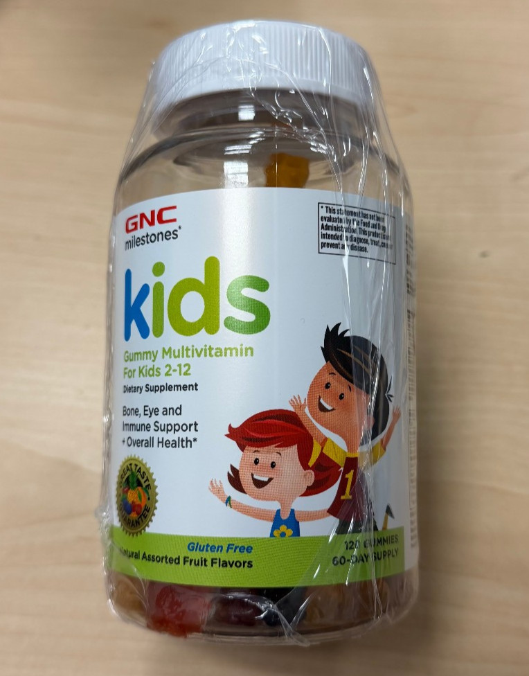 GNC Milestones Kids Gummy Calcium For Kids 2-12 – 120 Gummies (EXP 12/2027)