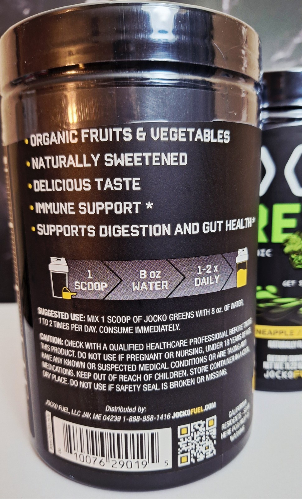 2 Jocko Fuel Greens, Pineapple Coconut, Plant-based Organic, 30 Serv, 02/2027✨️