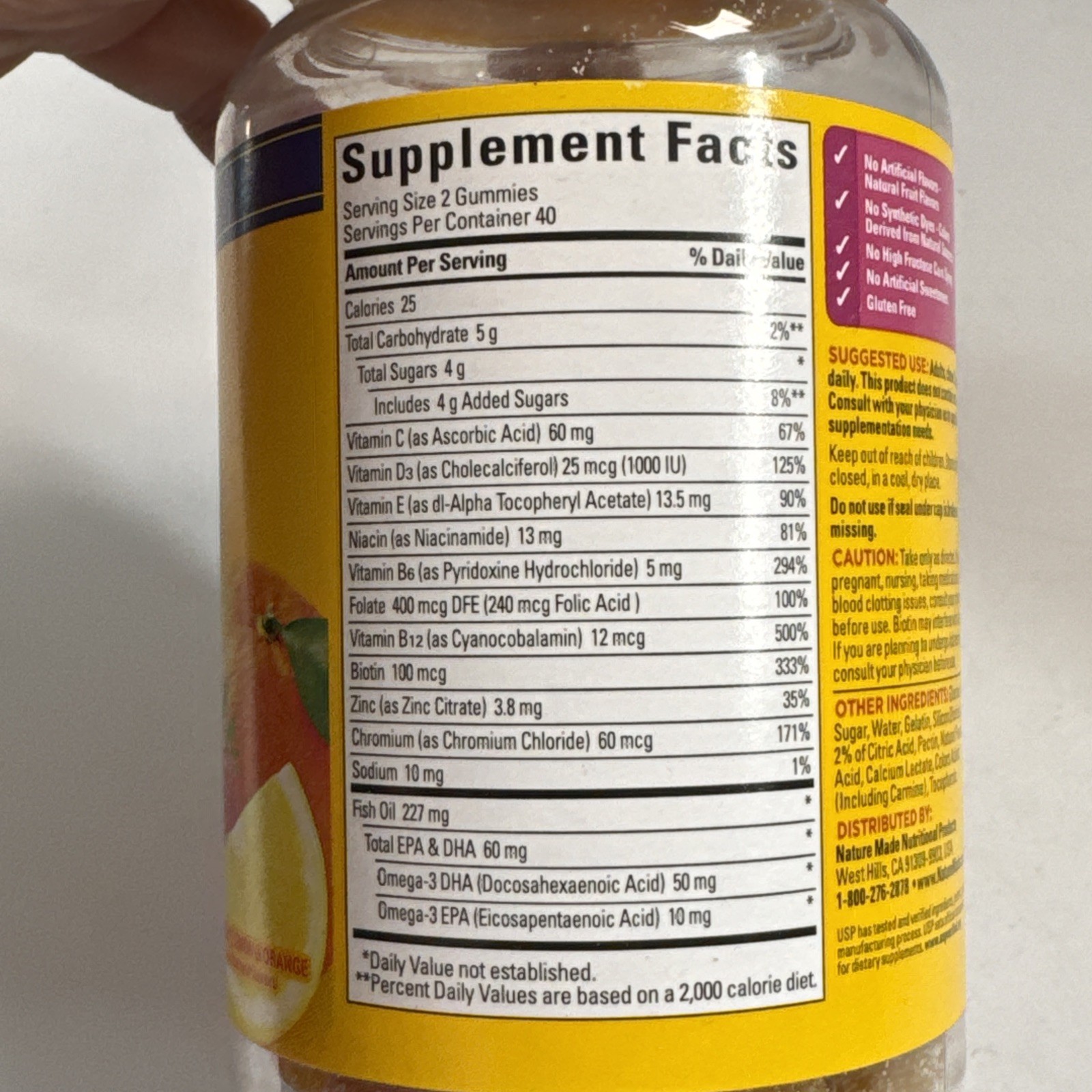 Nature Made Multivitamin + Omega 3 for Women 80 Gummies 06/2026 Sealed
