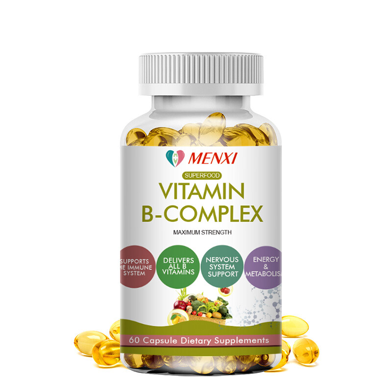 Vitamin B Complex Capsules With Vitamin B1, B2, B3, B5, B6, B12 – High Potency