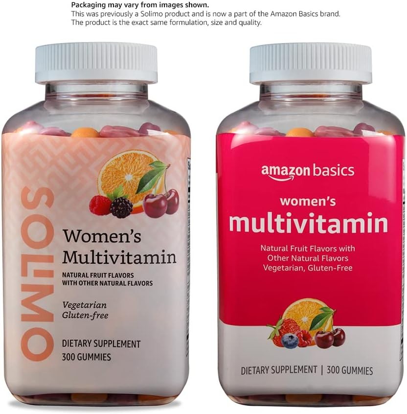 Amazon Basics Women’s Multivitamin, 300 Gummies (150 300 Count (Pack of 1)