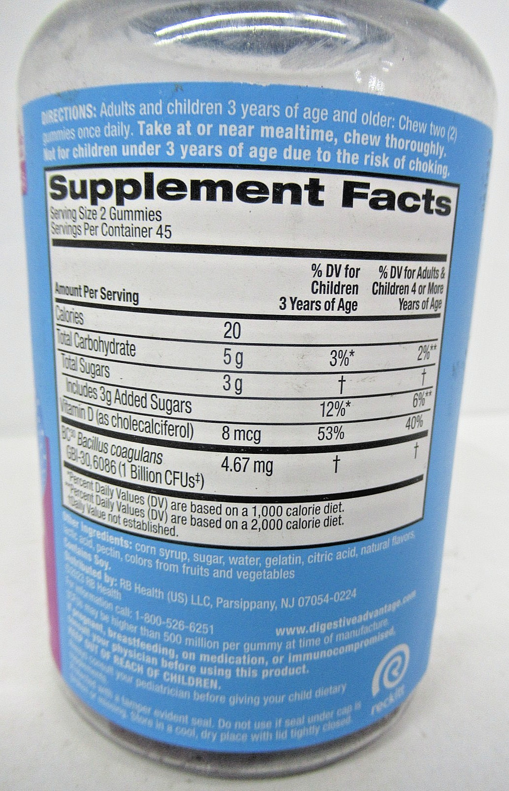 Digestive Advantage®, Daily Probiotic Gummies, Superfruit Blend, 90 Gummies