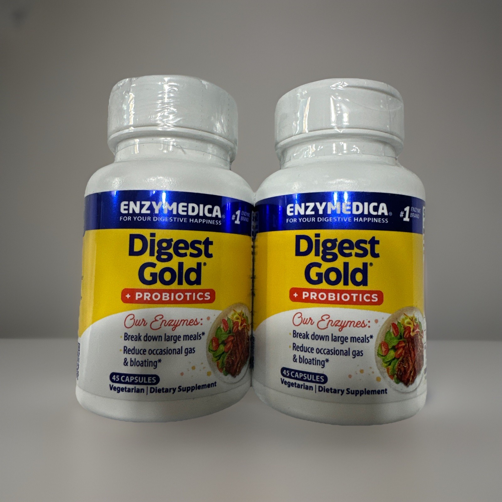 2-Enzymedica Digest Gold + PROBIOTICS 45 Cap Each VEGETARIAN.