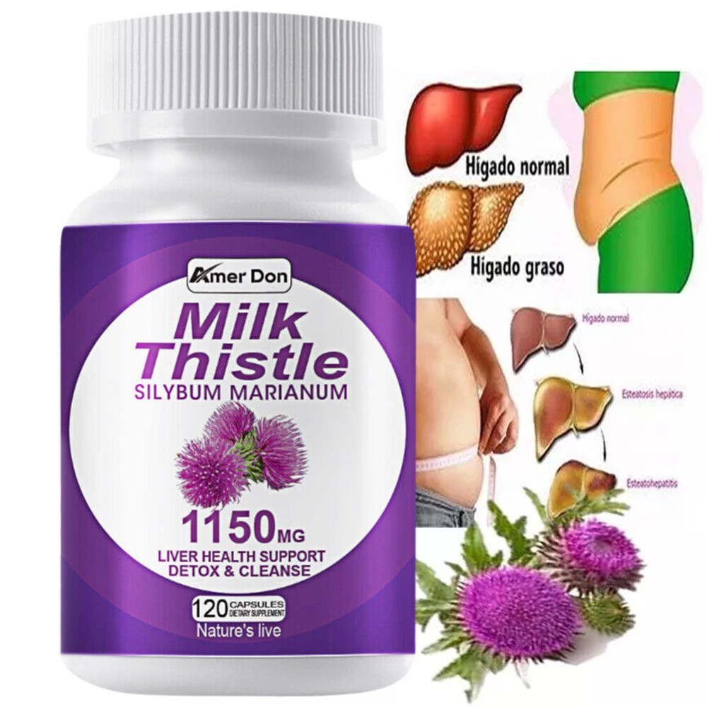 Liver Support 120ct Cleanse Detox Repair Health Milk Thistle Dandelion Root