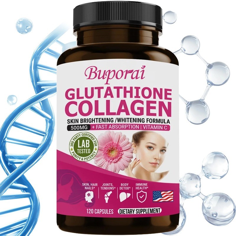 Glutathione and Collagen 120pcs,Anti-aging, Smooth and Firm Skin,Reduce Wrinkles