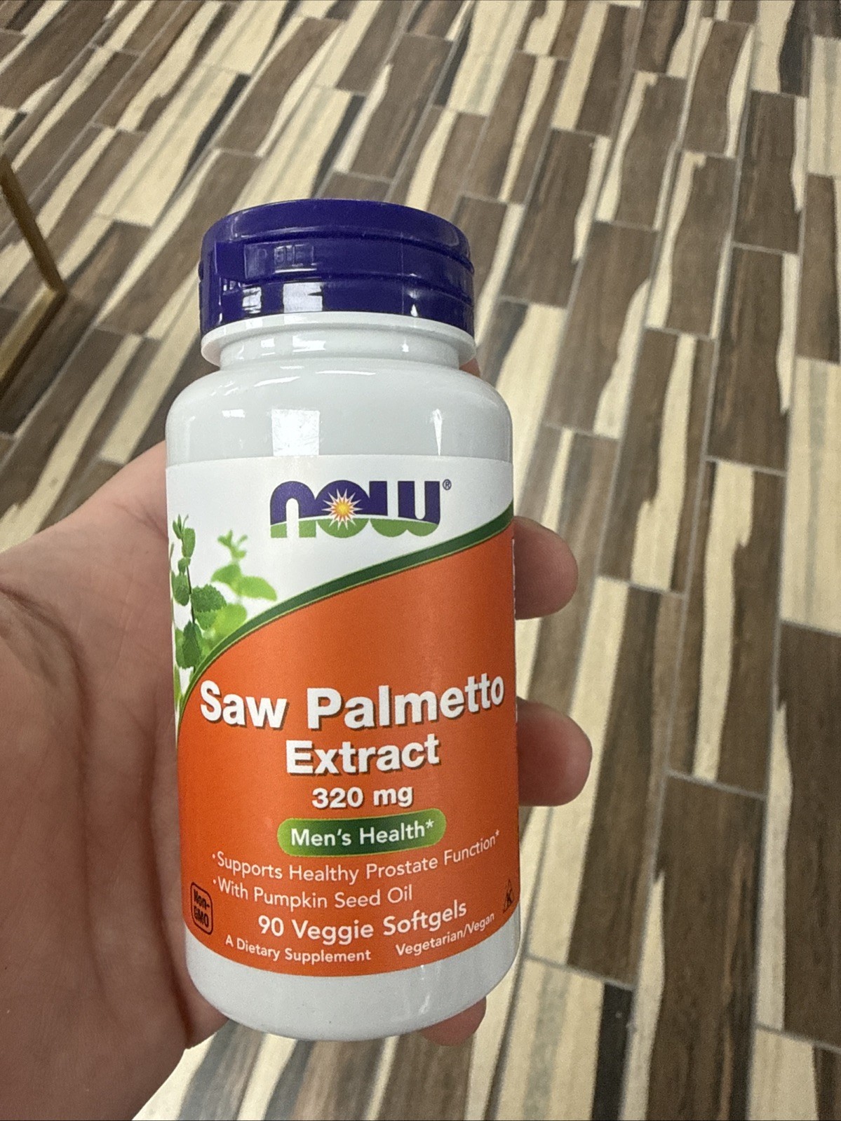 NOW Saw Palmetto Extract (320mg) 90 Veggie Softgels Best By 02/2026