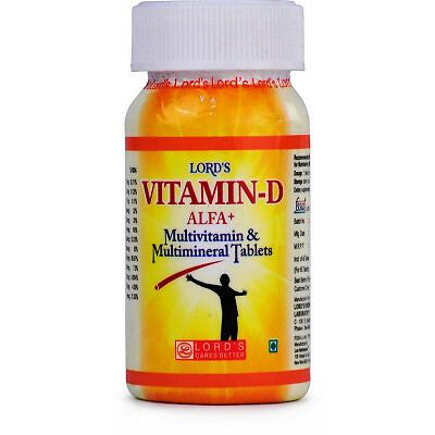 Lords Vitamin D Alfa + Tablets (60tab) + Free Delivery