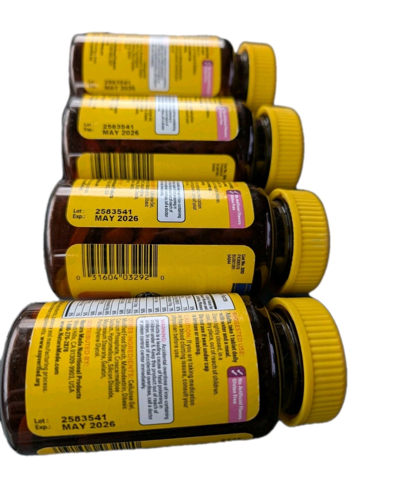 Nature Made Prenatal Multivitamin Folic Acid 200 Ct (4 Pack Of 50 Each) 05/2026