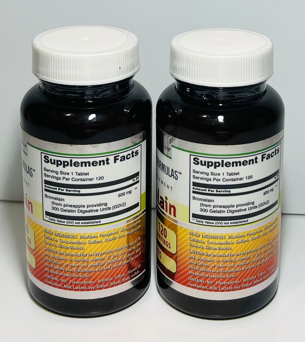 Bromelain 500mg “2 Pack “240 Tablets Digestive Enzyme Immune Support