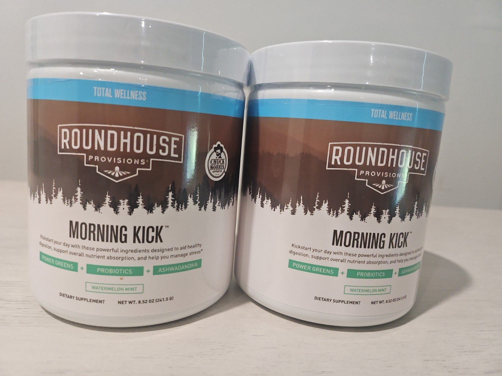 (2 Pack) Roundhouse Provisions Morning Kick Powder Watermelon Mint Free Shipping