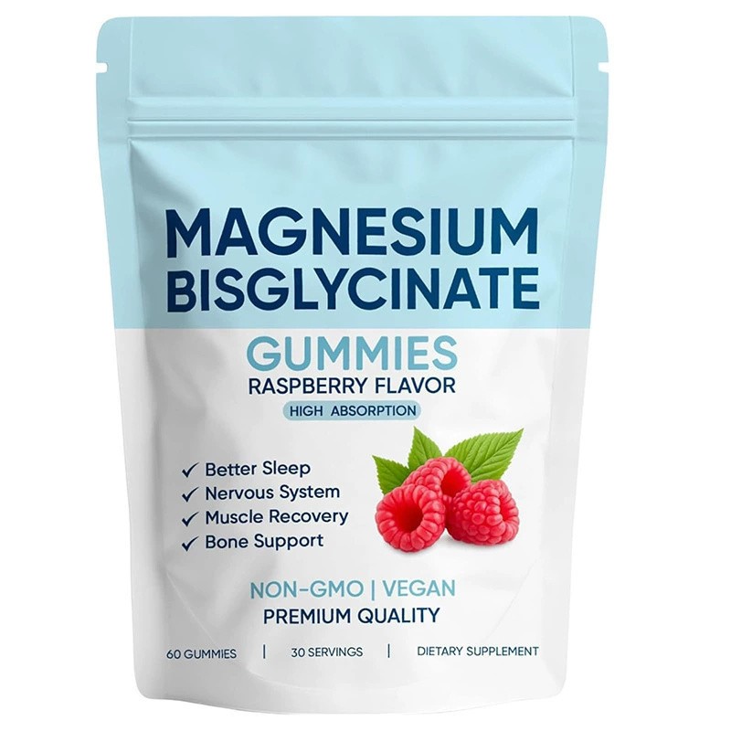 3X Magnesium Bisglycinate 60 Gummies, with 400mg Magnesium Bisglycinate Chelate