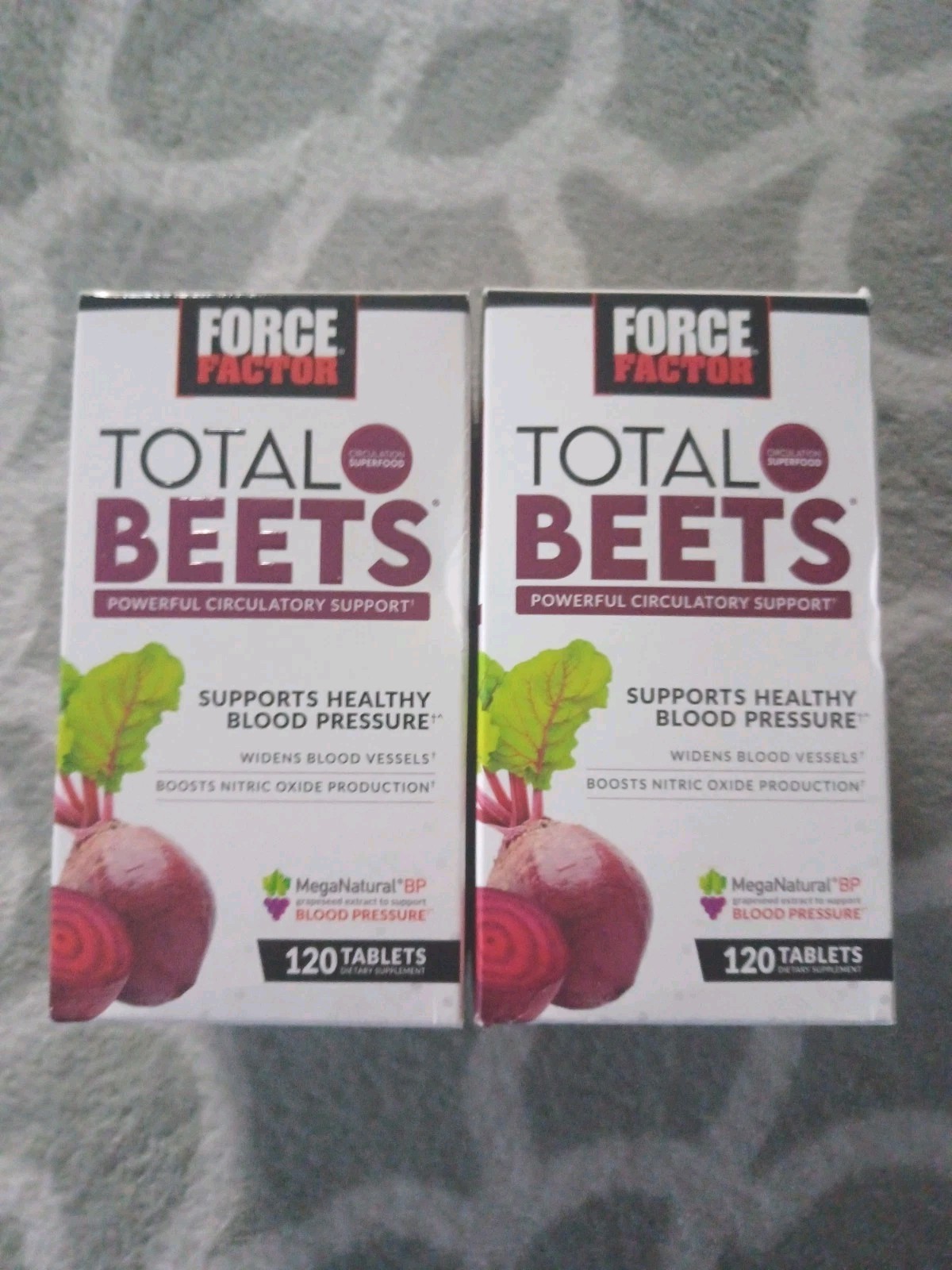 2x Total Beets Circulation Superfood Beet Root with Blood Pressure Support 240ct