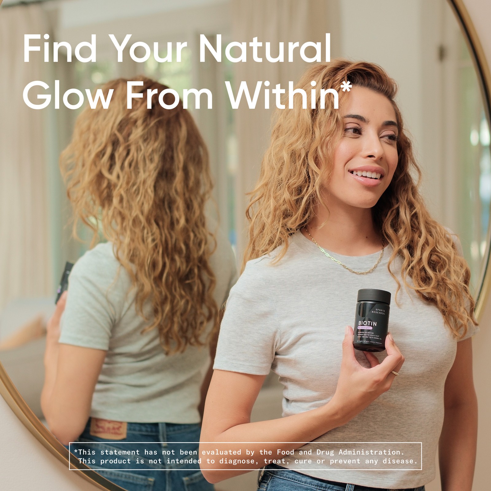 Vegan Biotin 10,000mcg w/ Coconut Oil Max Strength 30 Veggie Softgels Non-GMO