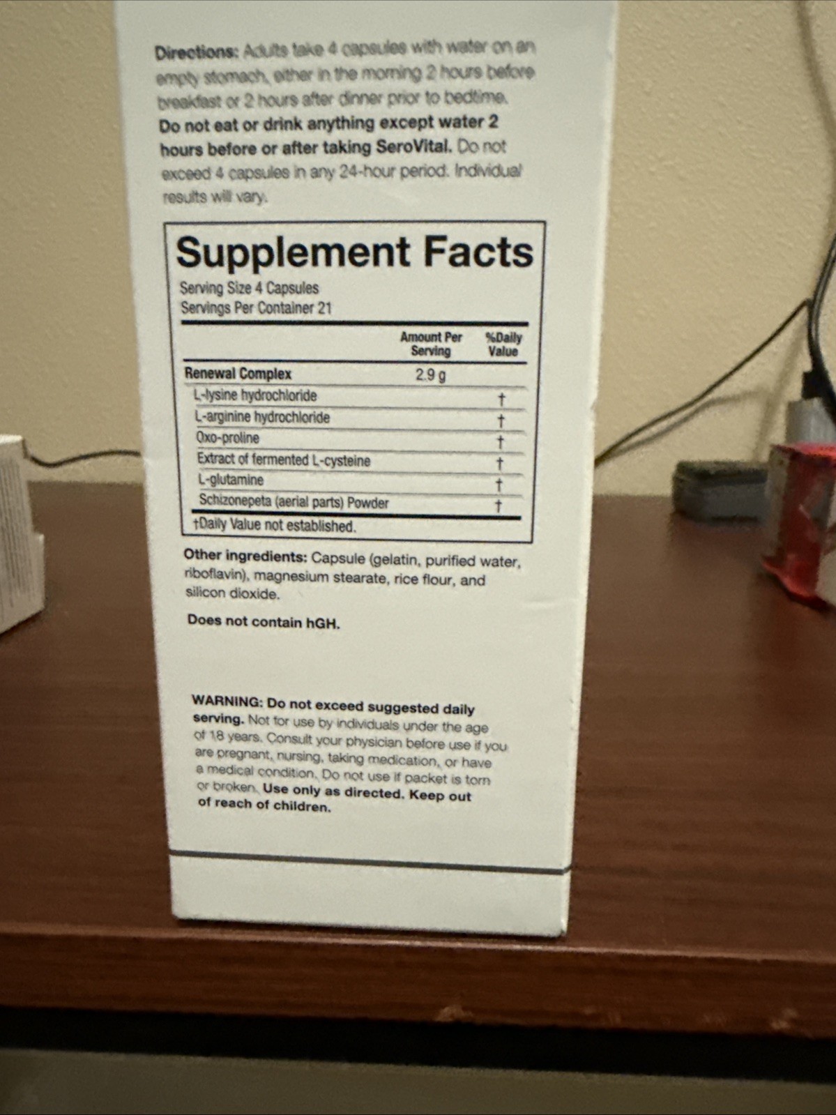 SeroVital REVERSE THE SIGNS OF AGING 84 Caps EXPIRES 01/26 – On Sale, $39.97