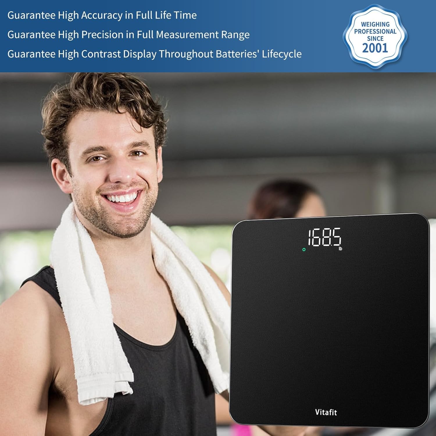 Vitafit Scale for Body Weight, Accuracy 0.1lb by Our Professional Scale Factory