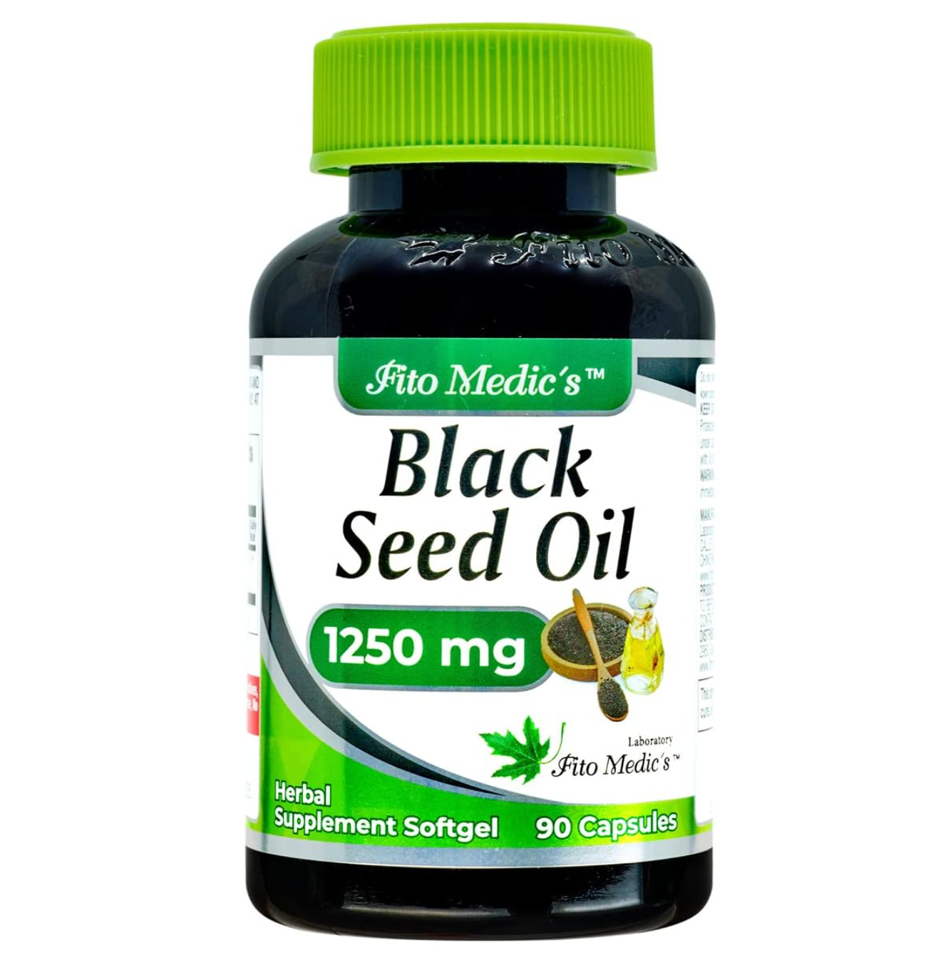 Organic Black Seed Oil 1250mg | 90 Softgel Capsules | Non-GMO | Gluten Free
