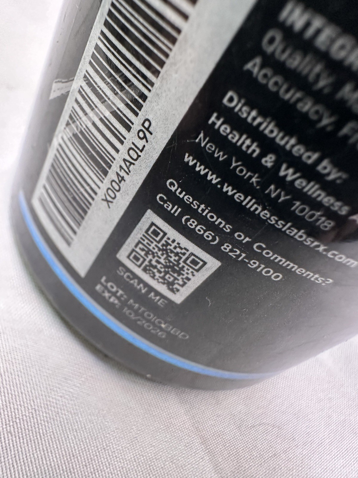 Wellness LabsRX Magnesium L-Threonate 3000 Mental Focus 120 caps 10/26 No Lid