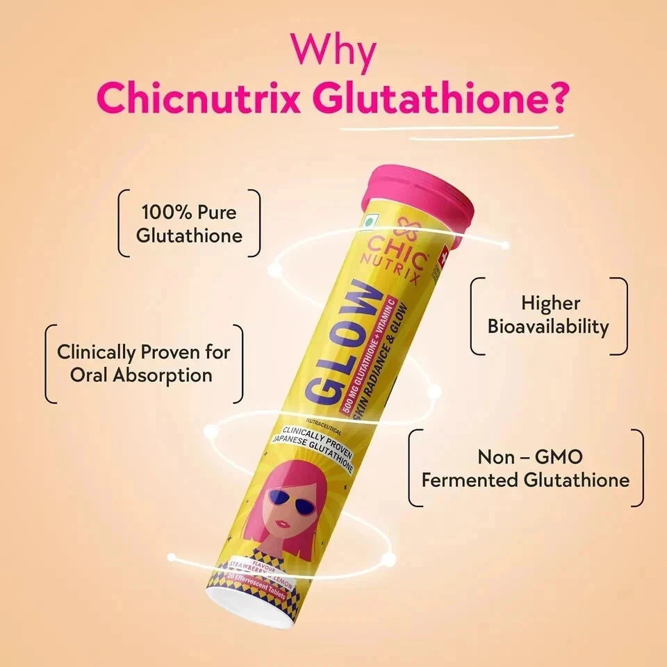 Chicnutrix Glow- 10 Effervescent Tablet Japanese Glutathione Antioxidants pack 1