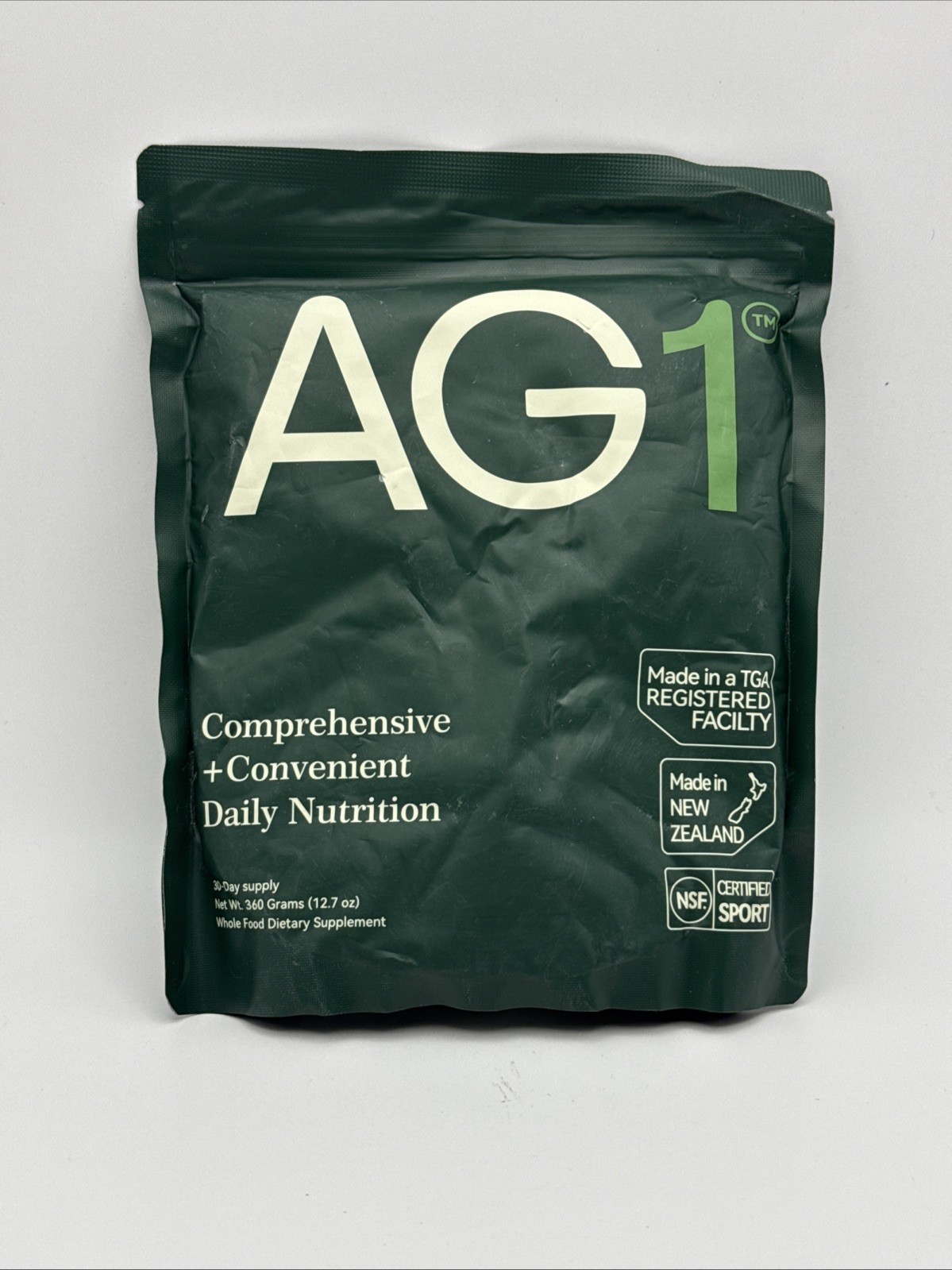 AG1 Athletic Greens Powder Bag 12.7oz 360g 30 Day Supply Exp 9/27 (Smeared)